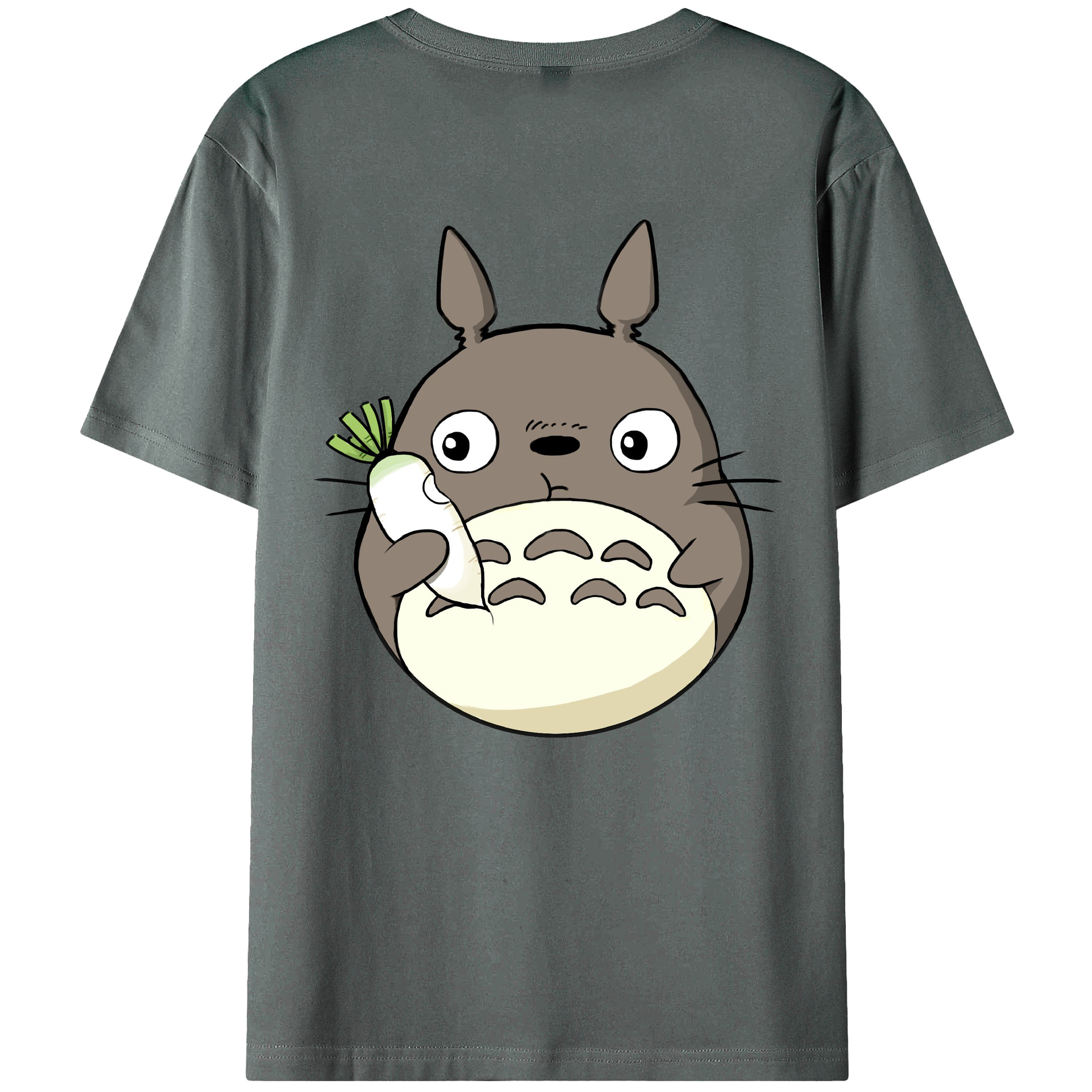 （画像用） となりのトトロ 草壁メイ 草壁サツキ My Neighbor Totoro Satsuki Kusakabe Mei Kusakabe 綿100％ メンズ半袖Tシャツ（バックプリント） 通気性